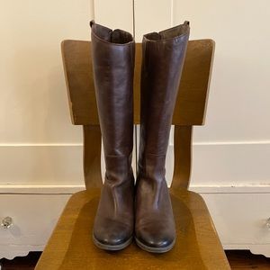 Sam Edelman Brown Leather Tall Boots Sz 8½ M